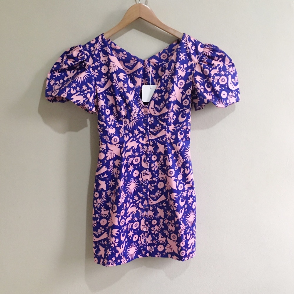 LHD Pedra Bonita Puff Sleeve Mini Dress